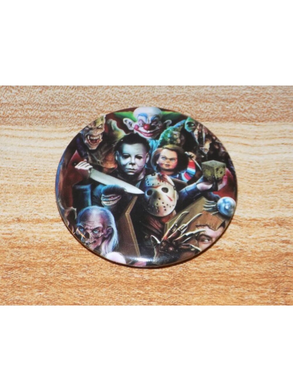 Horror Icon Pin Set (12) Jason, Freddy, Pennywise, Friday the 13th, etc - Picture 14 of 14